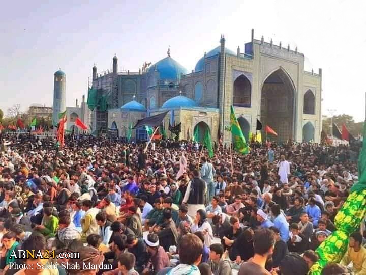 گزارش تصویری/ عزاداری مردم شهر مزارشریف در روز عاشورای حسینی 