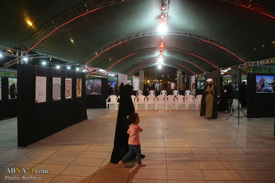 گزارش تصویری/ برپایی نمایشگاه اربعین حسینی در حرم کریمه اهل‌بیت(س)