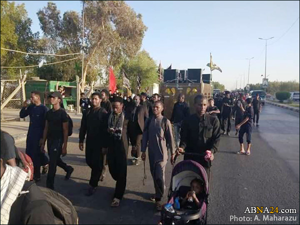 گزارش تصویری/ پیاده روی دسته جمعی پیروان شیخ زاکزاکی به سمت شهر کربلای معلّی 