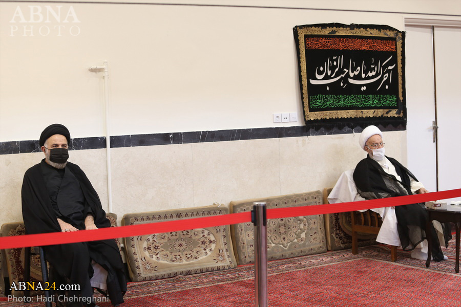 گزارش تصویری/ عزاداری اربعین حسینی در دفتر آیت‌الله مکارم شیرازی