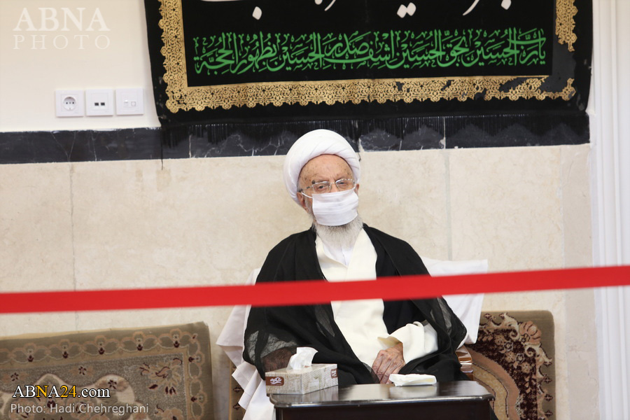 گزارش تصویری/ عزاداری اربعین حسینی در دفتر آیت‌الله مکارم شیرازی