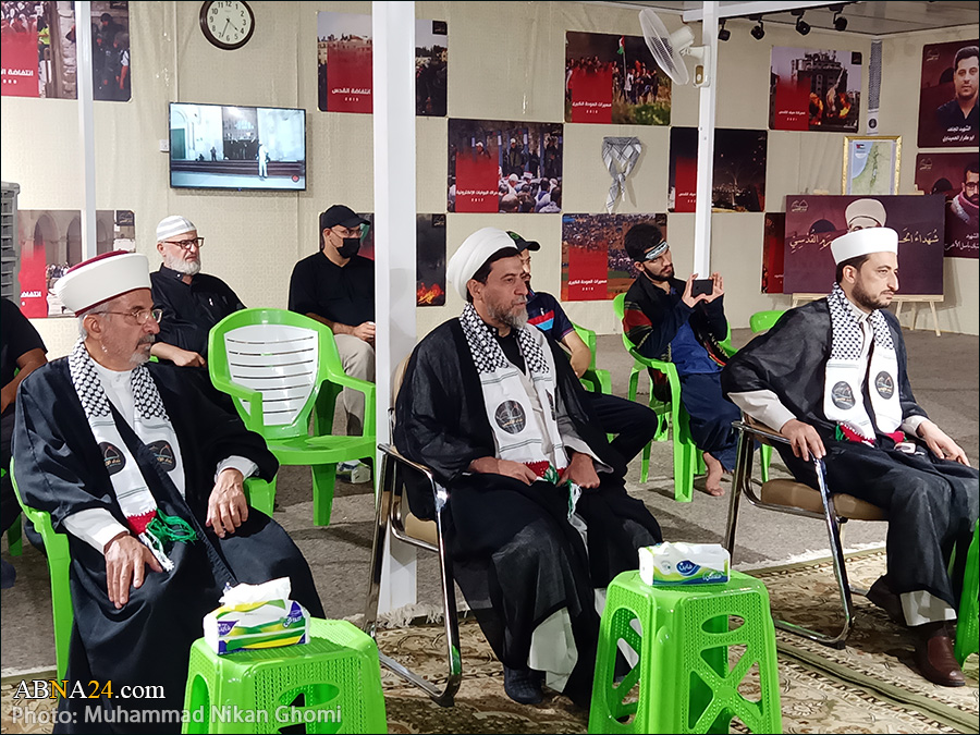 گزارش تصویری/ نشست علمای شیعه و سنی ایرانی، لبنانی، سوری و عراقی در موکب نداء الاقصی - ۱ 