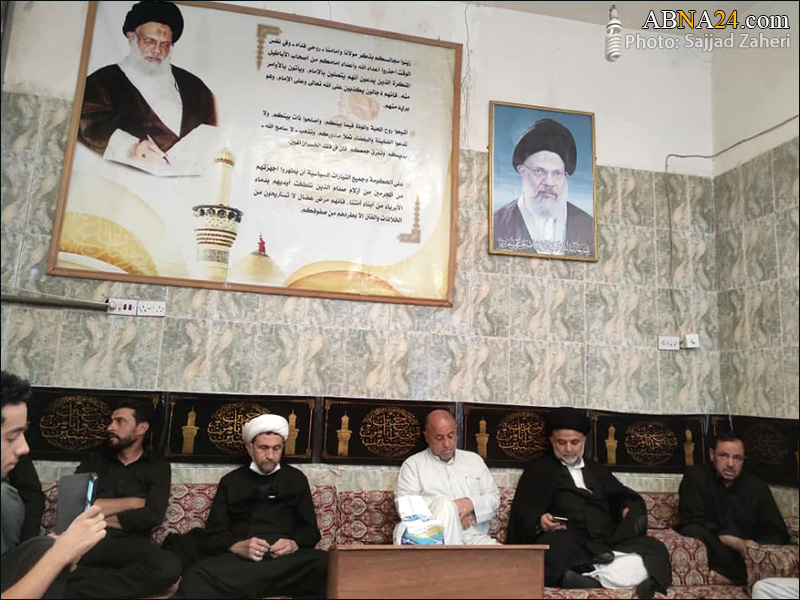 عکس خبری/ نشست اربعین در دفتر آیت الله سید کاظم حائری در کربلا 