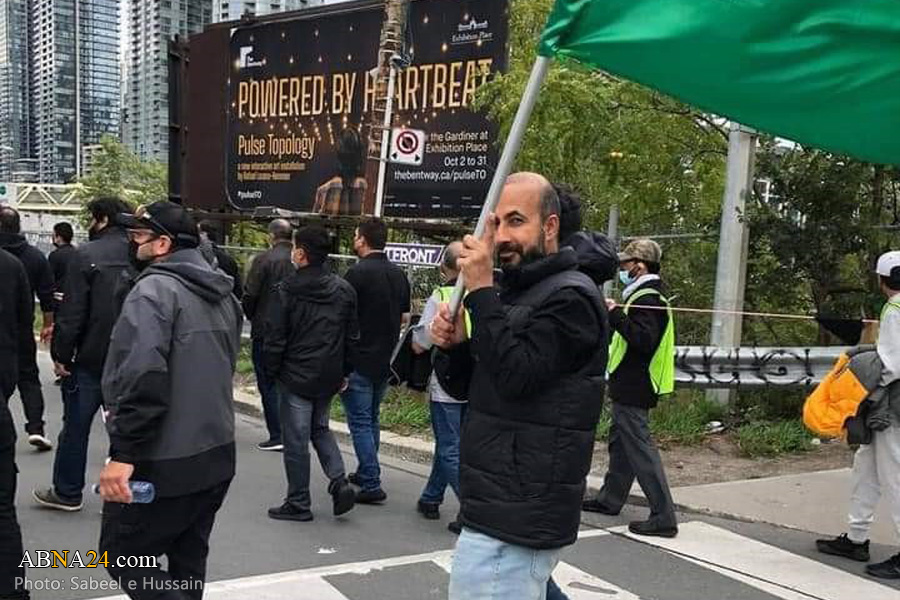 گزارش تصویری/ دسته عزاداری پیاده روی اربعین در شهر تورنتو 