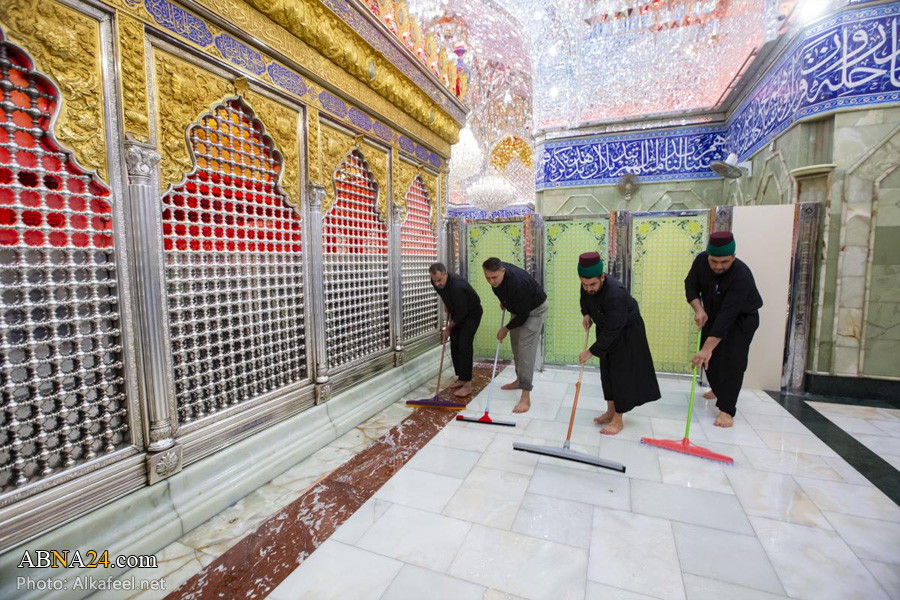 گزارش تصویری/ شستشوی حرم حضرت عباس(ع) بعد از اربعین حسینی