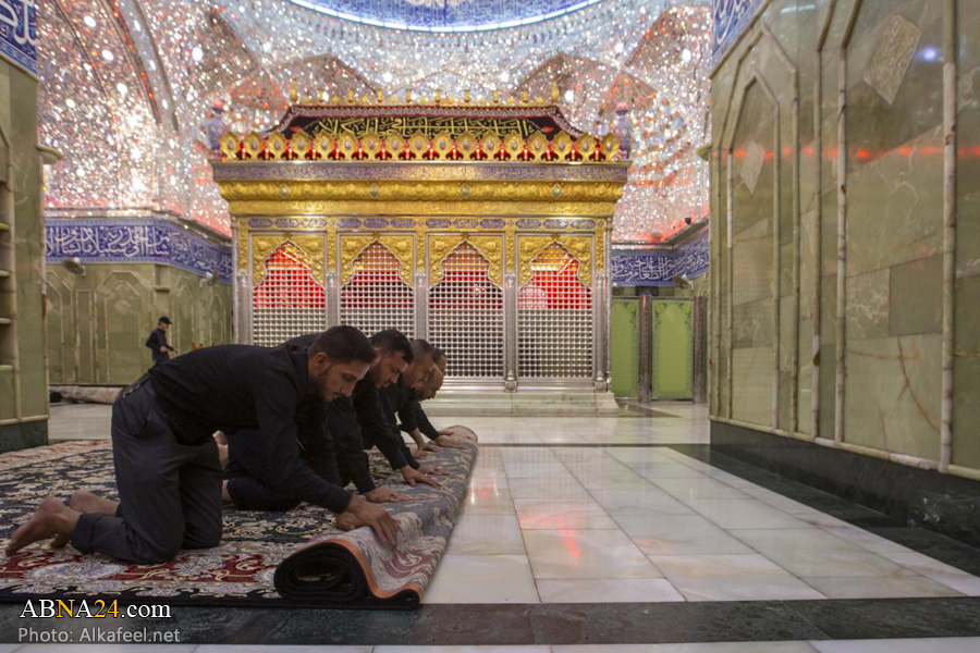 گزارش تصویری/ شستشوی حرم حضرت عباس(ع) بعد از اربعین حسینی