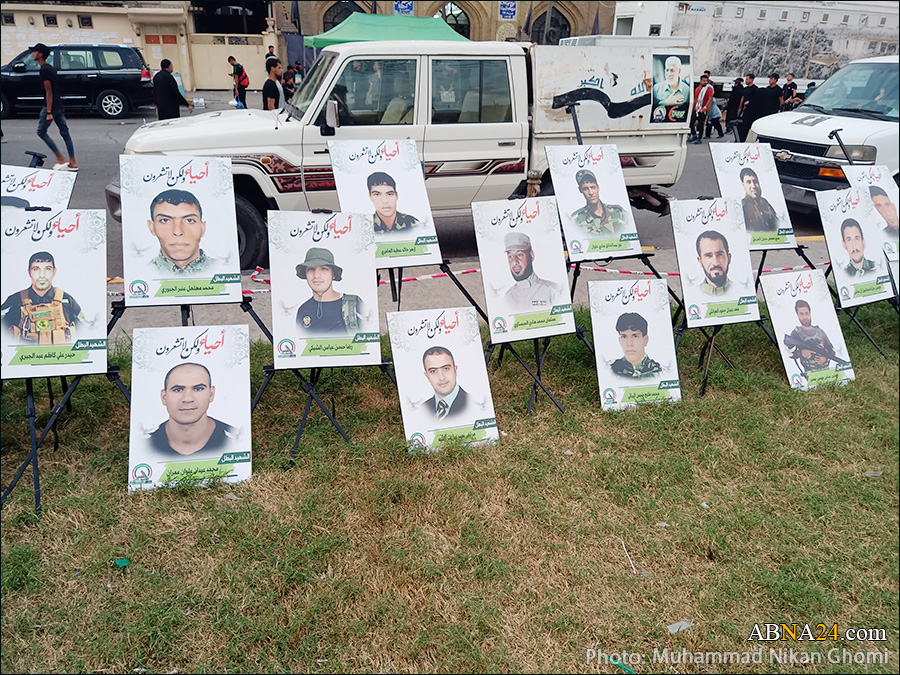 گزارش تصویری/ نمایشگاه مقاومت در نجف اشرف به مناسبت پیاده‌روی ۲۸ صفر 