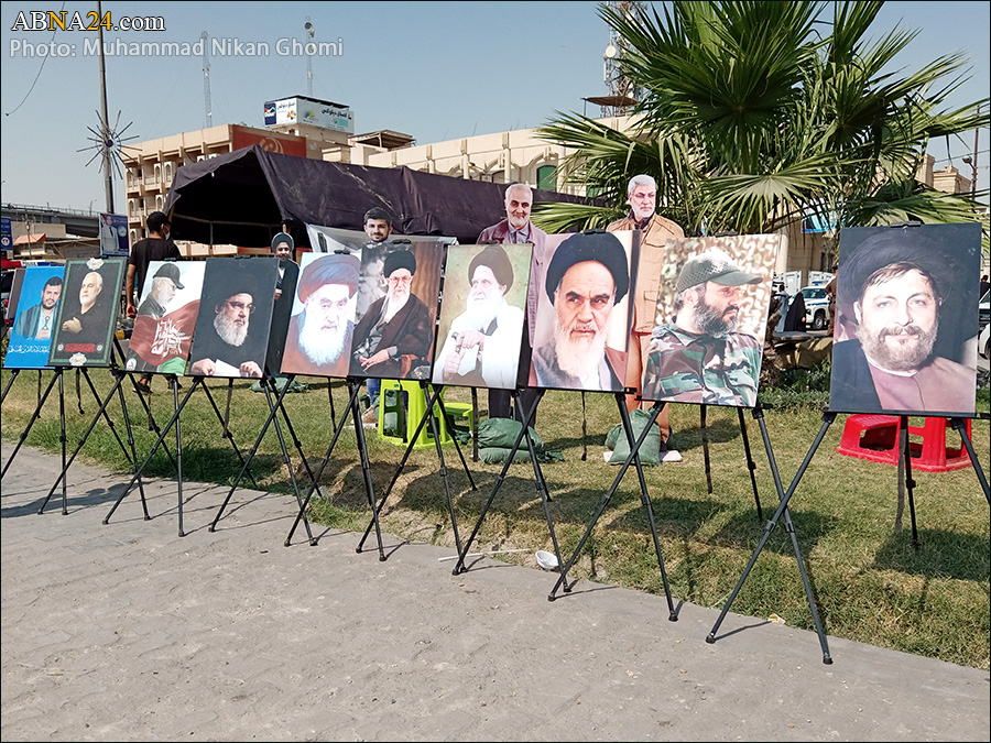 گزارش تصویری/ پیاده‌روی روز ۲۸ صفر در نجف اشرف به طرف حرم امیرالمؤمنین(ع) 