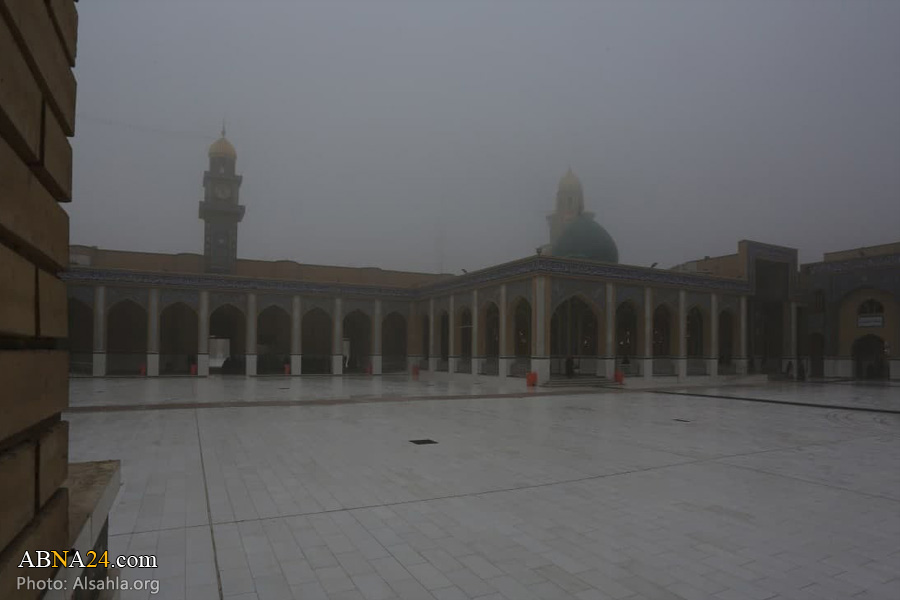 عکس خبری/ مسجد کوفه در یک روز مه آلود 