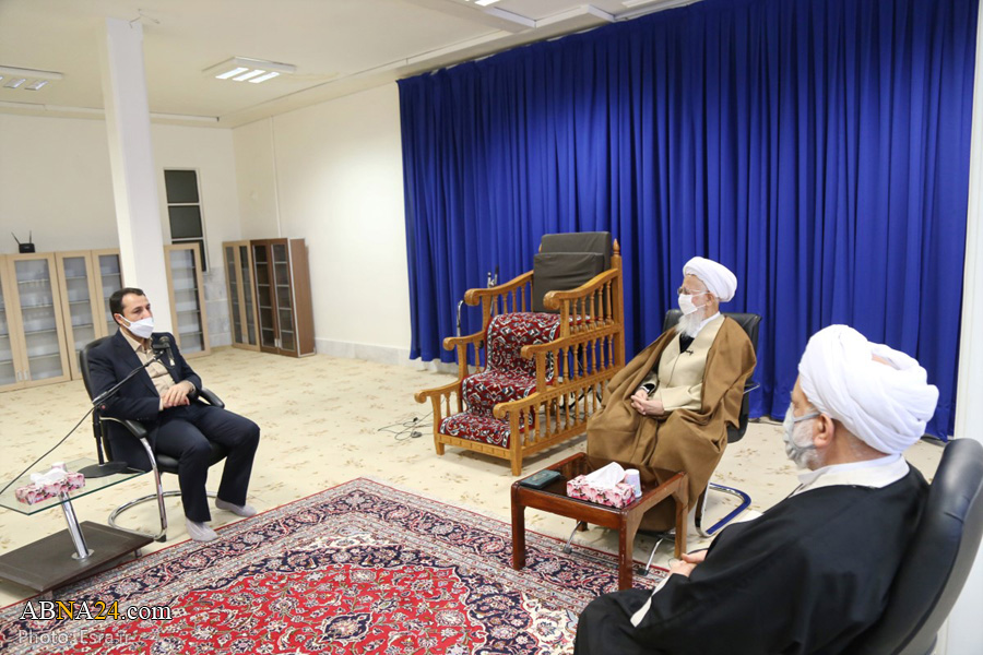 عکس خبری/ دیدار رئیس بانک مرکزی با آیت الله جوادی آملی
